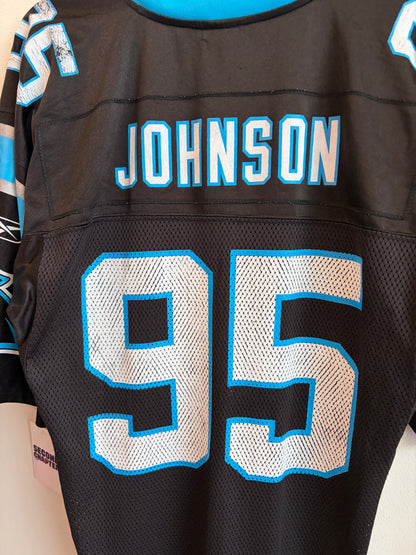 00s Carolina Panthers Charles Johnson Reebok Home Jersey (M)
