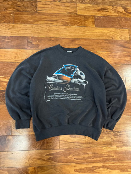 1993 Carolina Panthers Embroidered Locker Room Crewneck (XL)