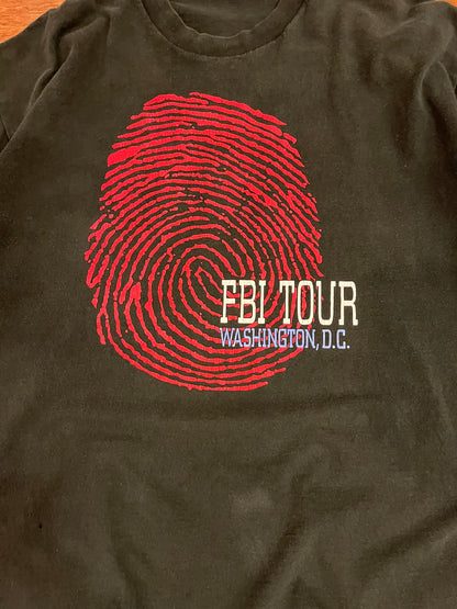 90s FBI Tour Washington D.C Black Tee (XL)
