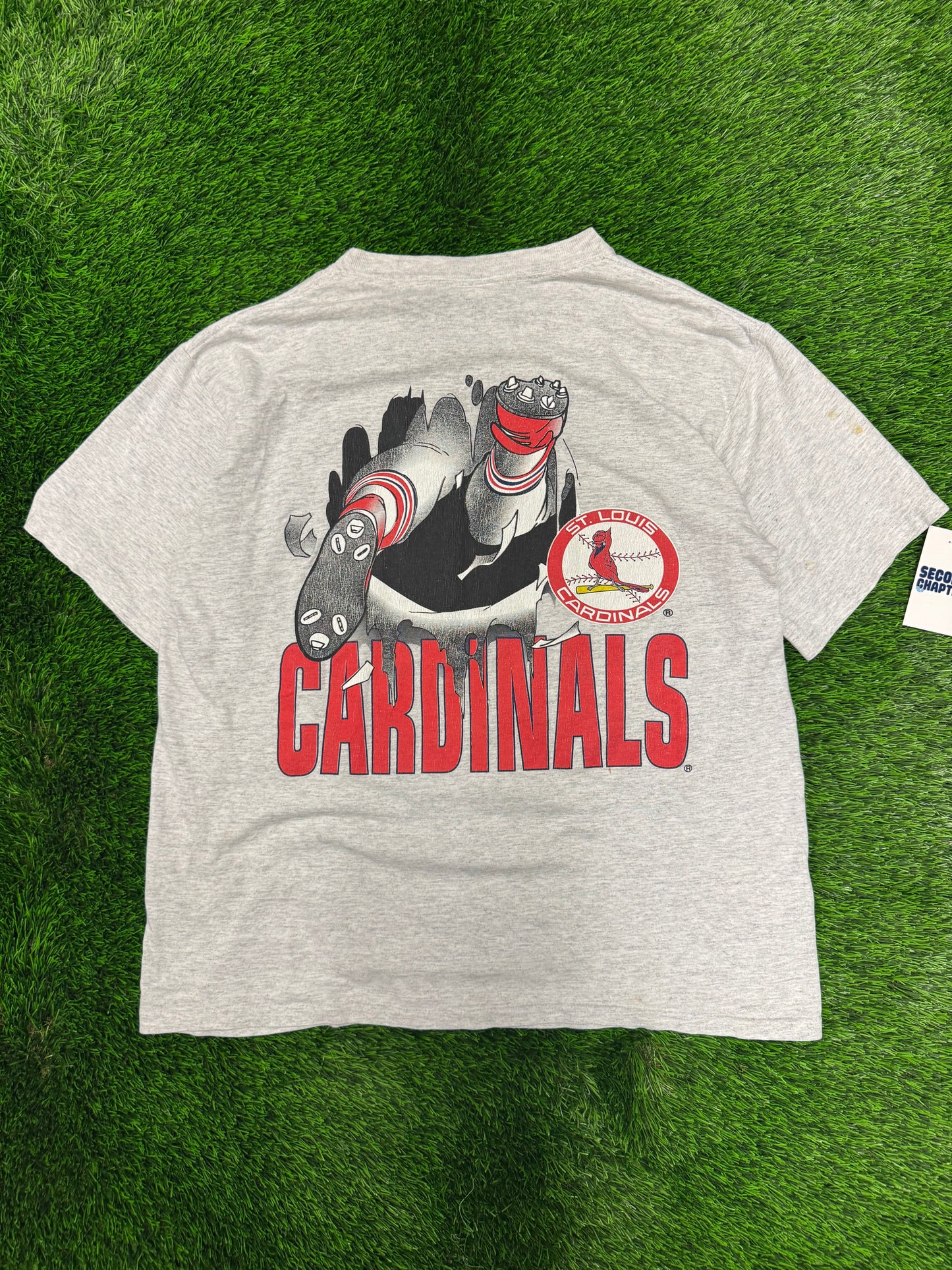 90s St Louis Cardinals Breakthrough Nutmeg MLB Tee (XL)