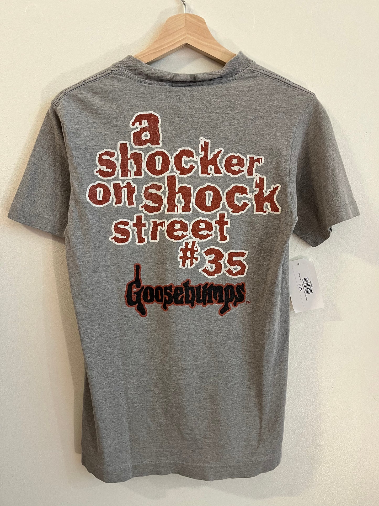 90s Goosebumps "A Shocker on Shock Street" Vintage Promo Tee (Youth L)