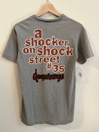 90s Goosebumps "A Shocker on Shock Street" Vintage Promo Tee (Youth L)
