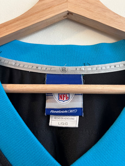 00s Carolina Panthers Deshaun Foster Home Reebok Jersey (L)