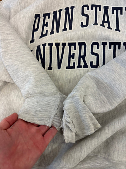 90s Penn State University Nittany Lions Spell Out Reverse Weave Vintage Crewneck (M)