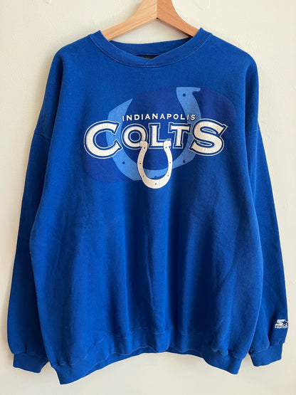 90s Indianapolis Colts Spell Out Starter Crewneck (XL)