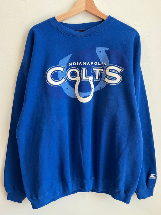 90s Indianapolis Colts Spell Out Starter Crewneck (XL)