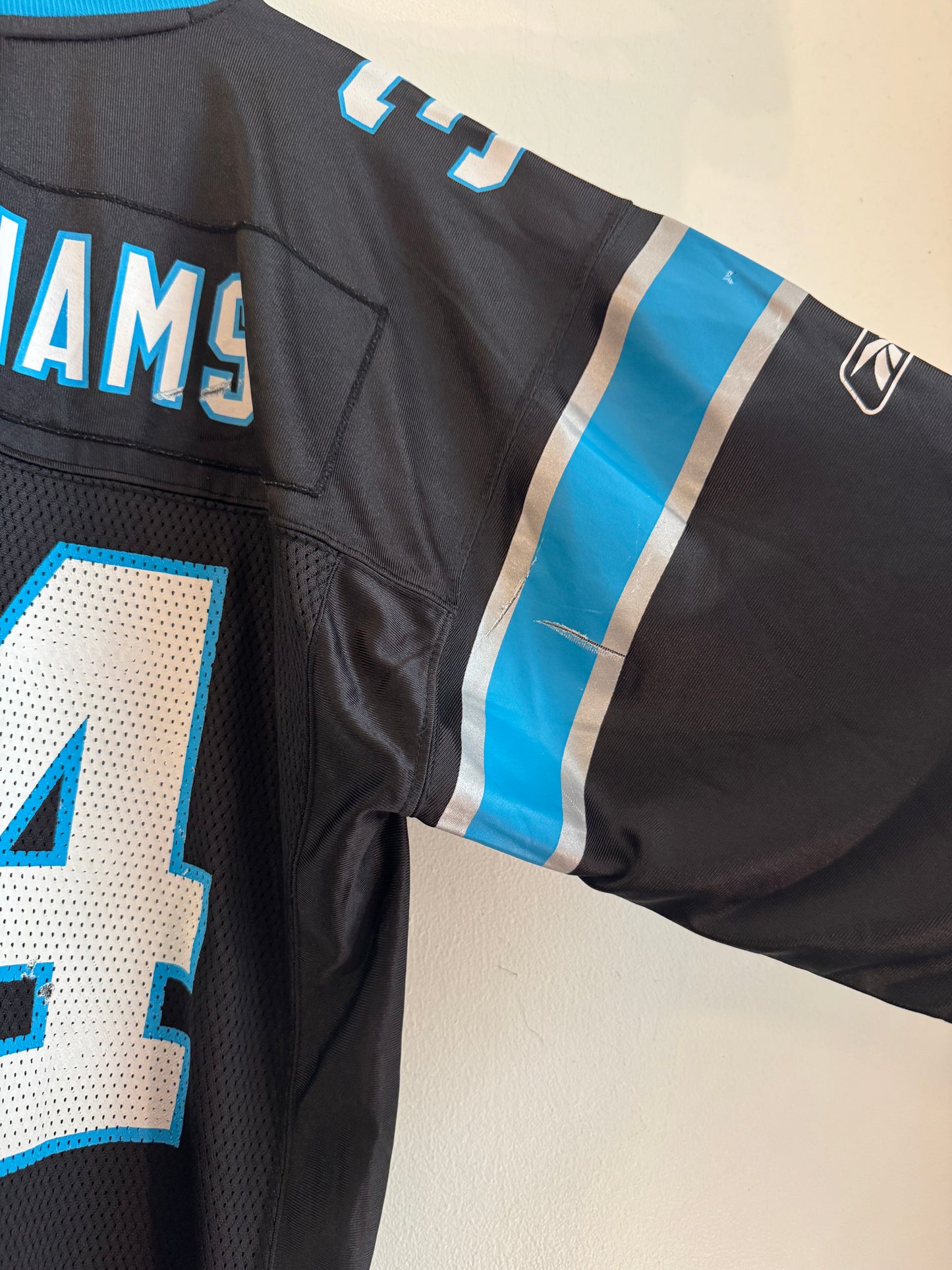 00s Carolina Panthers Deangelo Williams Reebok Home Jersey (M)