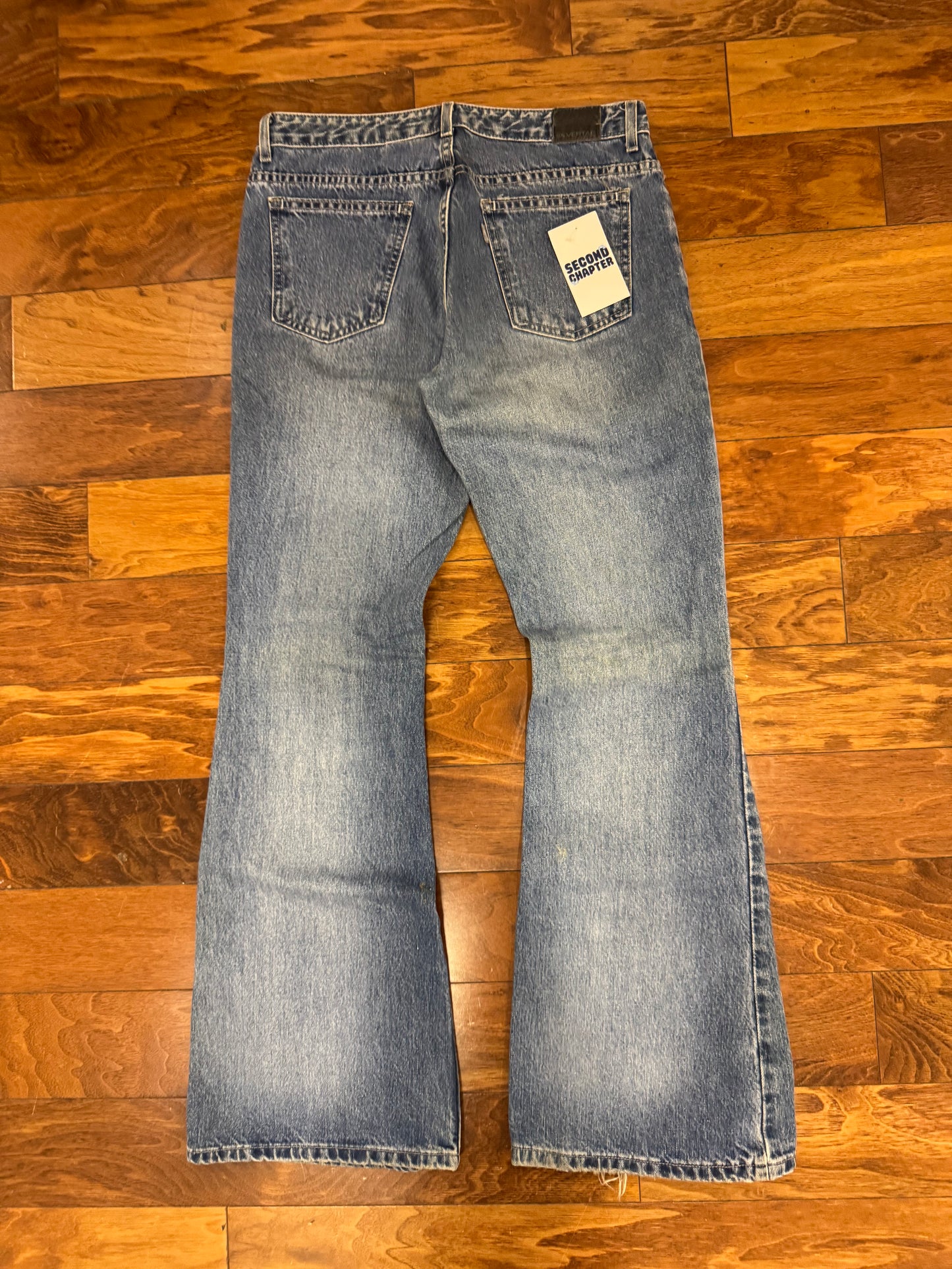 2001 Levi's Silver Tab Medium Blue Wash Women's Bootcut Flared Jeans (31 x 30)