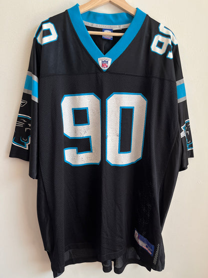 00s Carolina Panthers Julius Peppers Reebok NFL Jersey (XL)