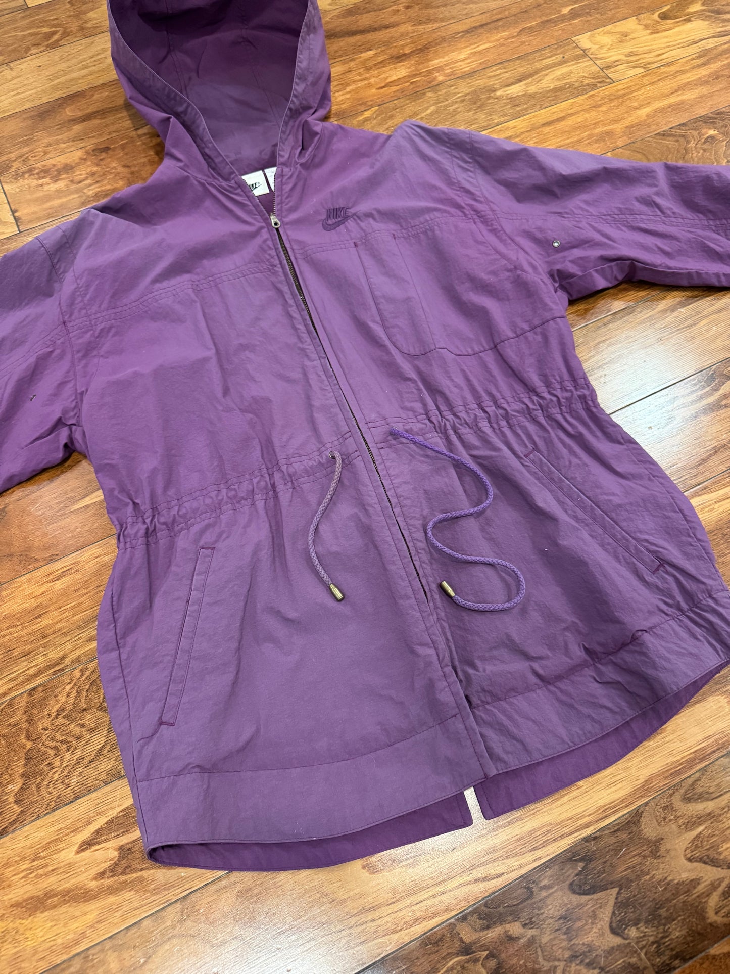 90s Nike Purple Parka Vintage Faded Jacket (S)