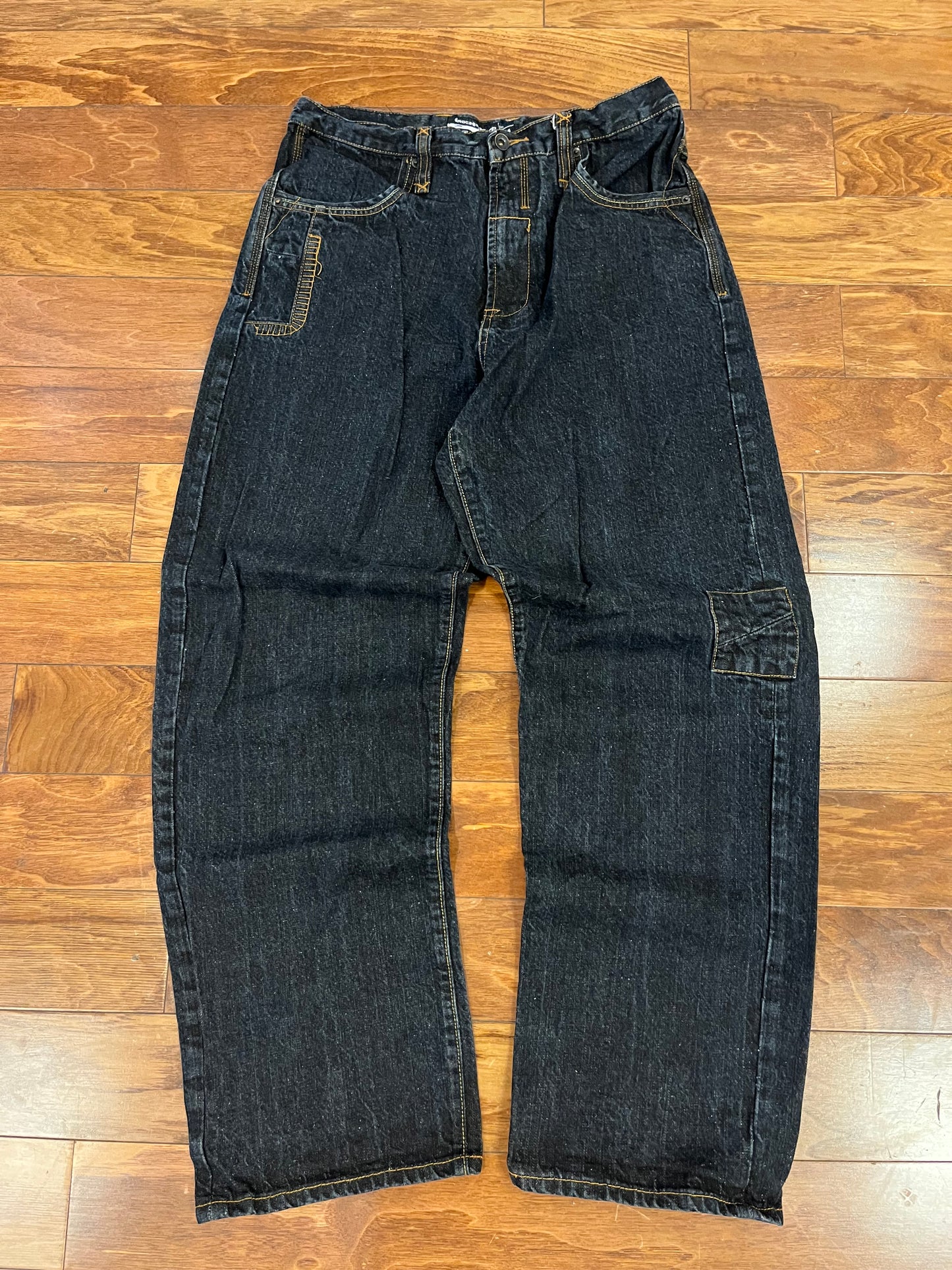 00s Rocawear Baggy Black Jeans (34 x 32)