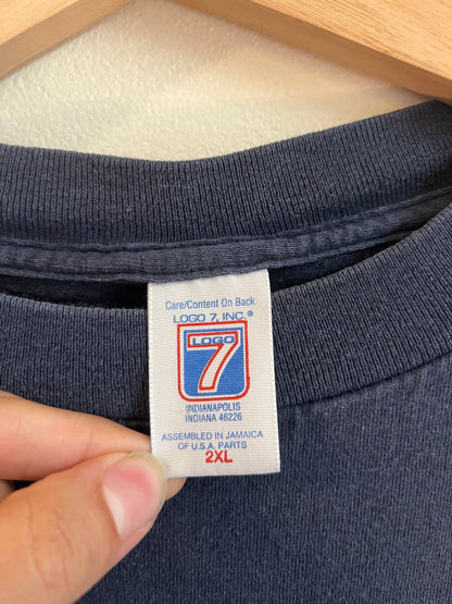 1989 Atlanta Braves Logo 7 Navy MLB Tee (XXL)