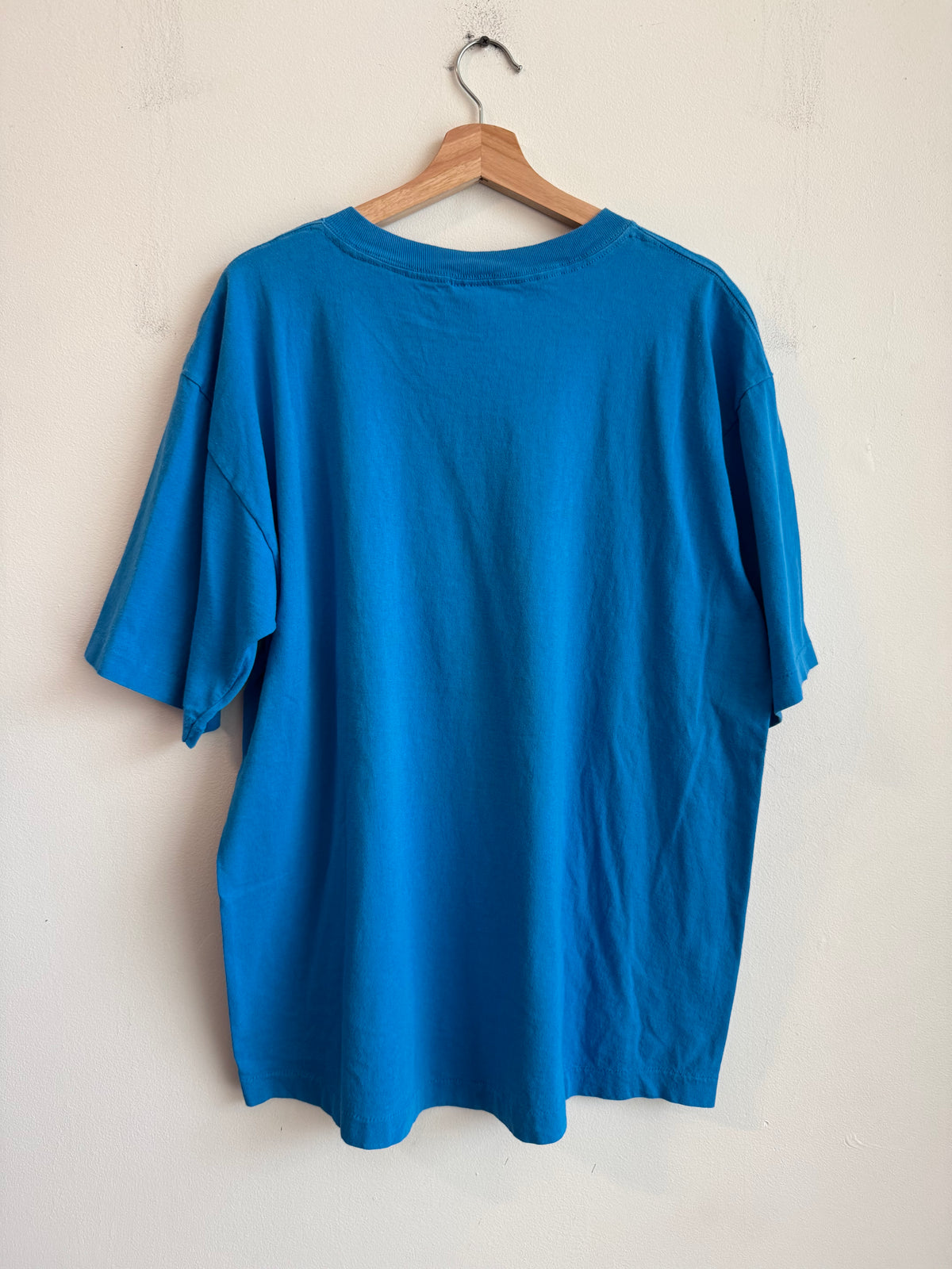 1995 Carolina Panthers Electric Blue Logo 7 Tee (XL)