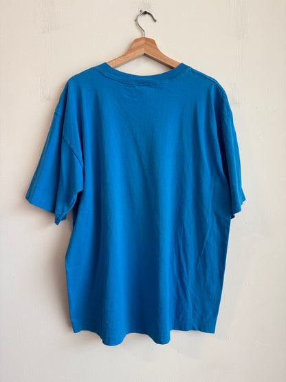 1995 Carolina Panthers Electric Blue Logo 7 Tee (XL)