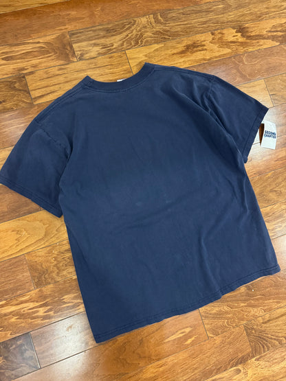 1998 Denver Broncos Elway Super Bowl Faded Navy Tee (XL)