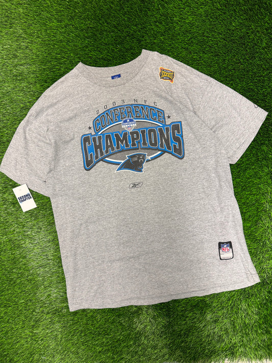 2003 Carolina Panthers NFC Champions Reebok Tee (XL)