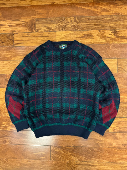 90s Jantzen Plaid Sweater (L)