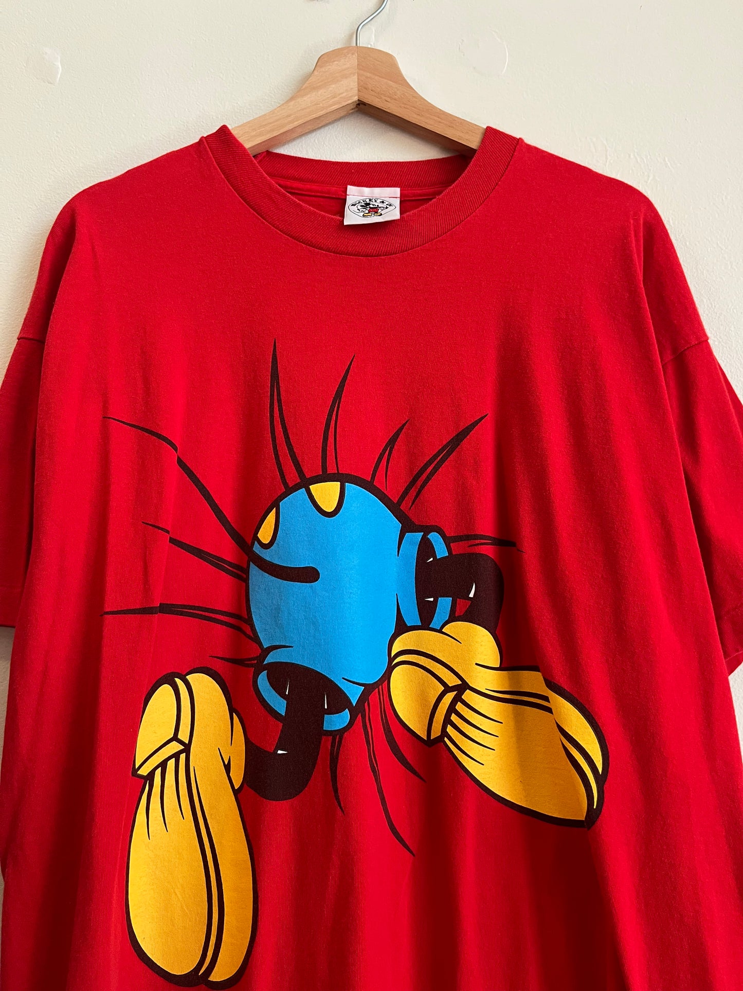 90s Mickey & Co Jump Out Breakthrough Red Tee (XL)