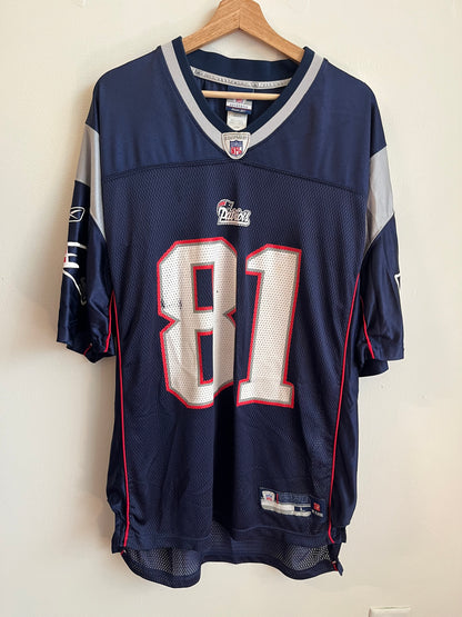 00s New England Patriots Randy Moss Reebok Jersey (L)
