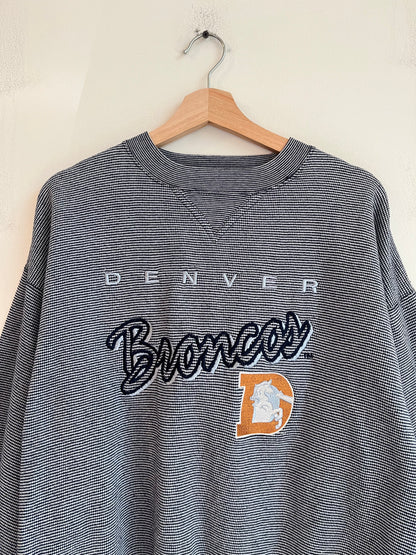 90s Denver Broncos Embroidered Lee Crewneck (L)