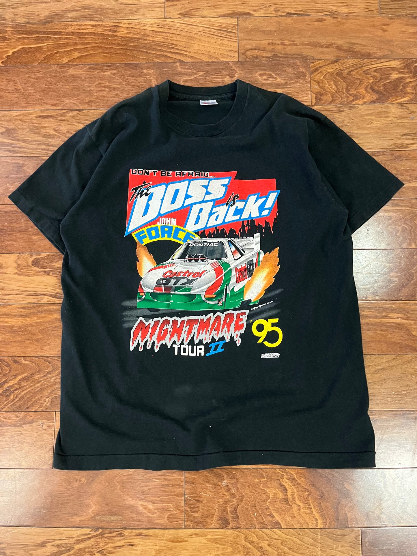 1995 John Force NHRA Racing Tee (XL)