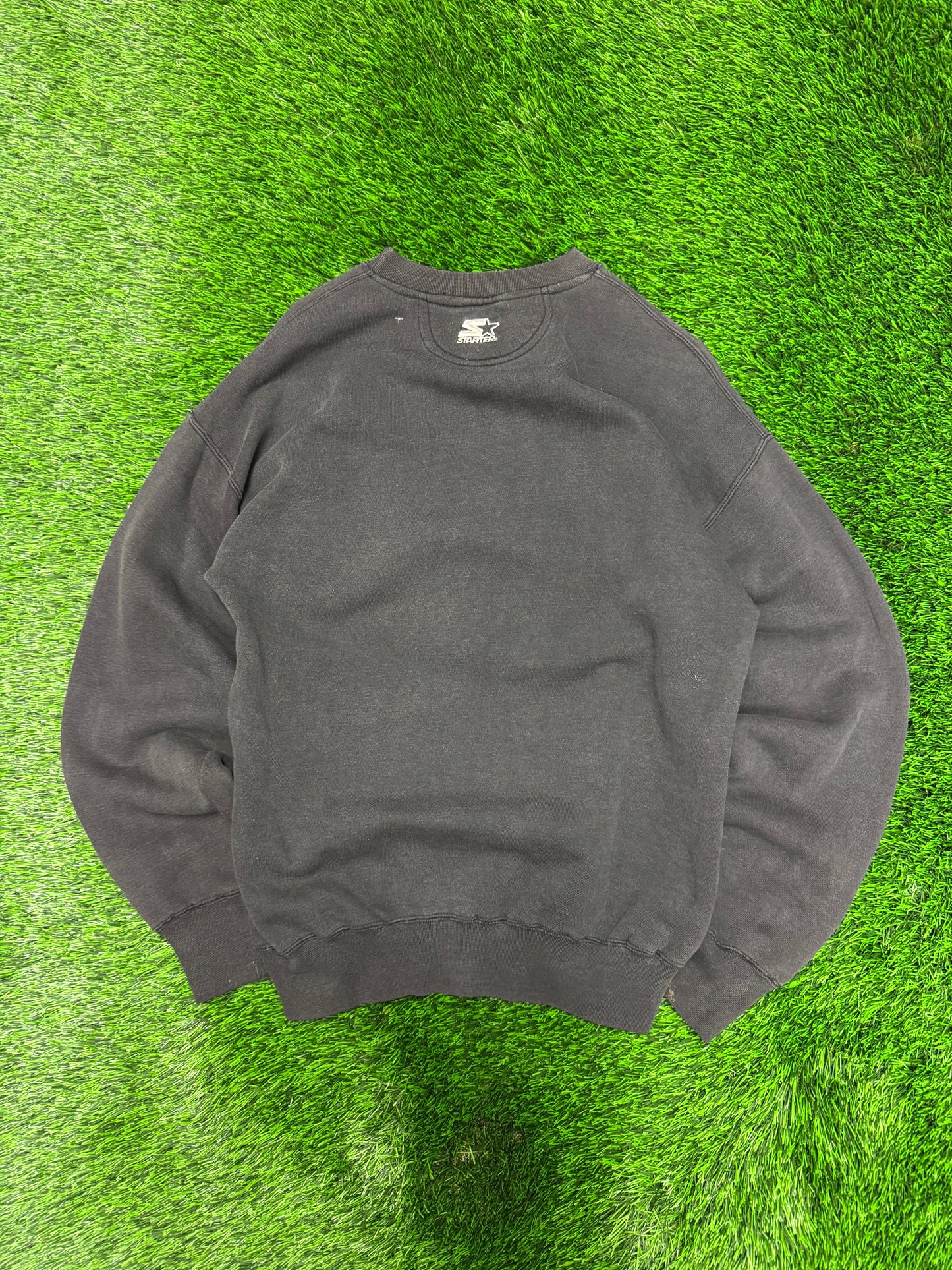 90s Carolina Panthers Starter Black Crewneck (M)