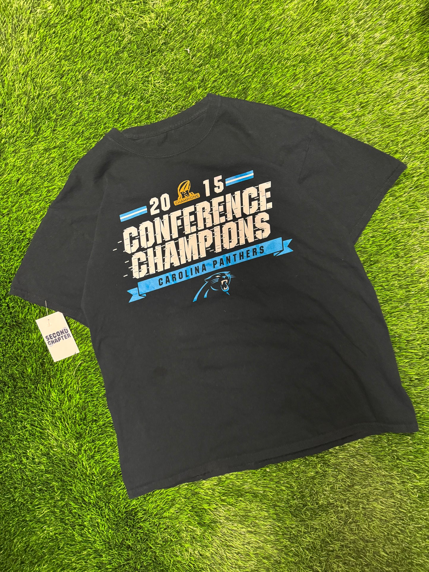 2015 Carolina Panthers NFC Champions Black Tee (L)