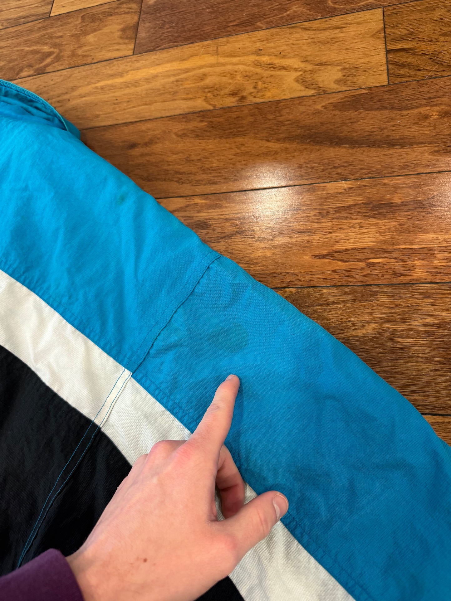 00s Carolina Panthers Reebok Stained Puffer Jacket (XL)