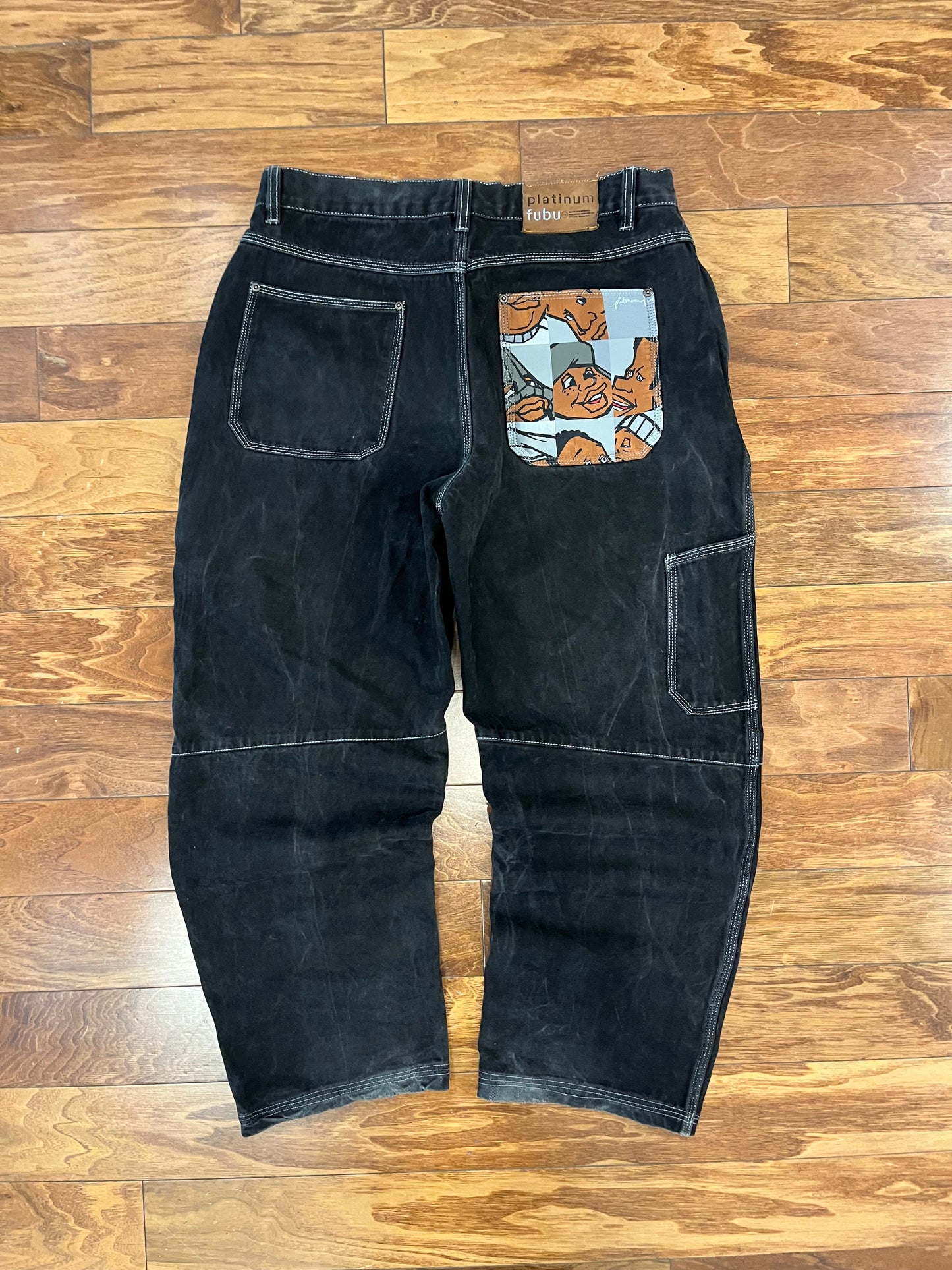 00s Platinum Fubu Vintage Fat Albert Jeans (36 x 31)