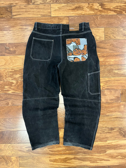 00s Platinum Fubu Vintage Fat Albert Jeans (36 x 31)