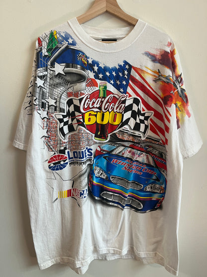 00s Nascar Lowe's Coca Cola 600 AOP Tee (XL)