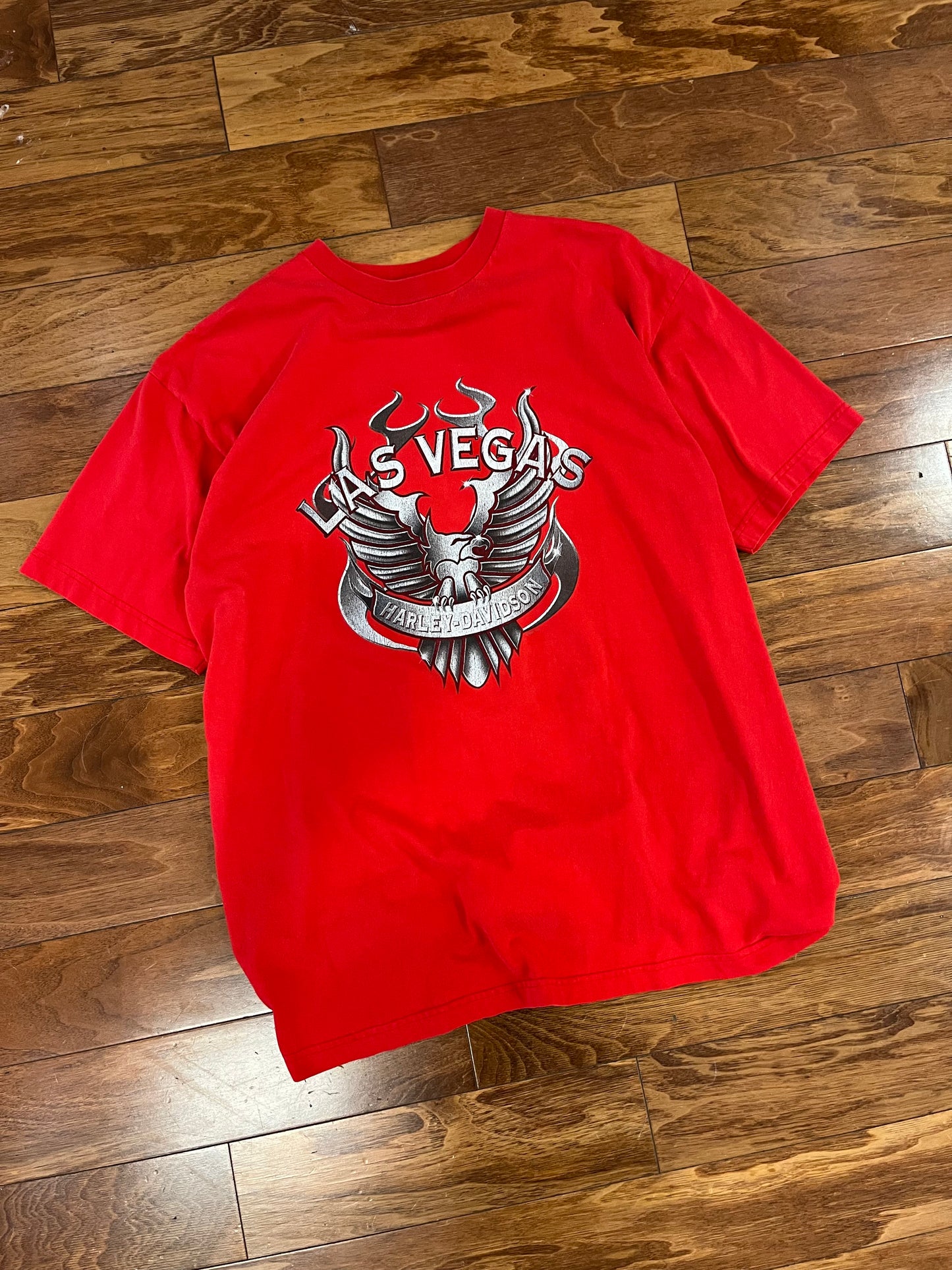 2001 Harley Davidson Las Vegas Red Tee (XL)