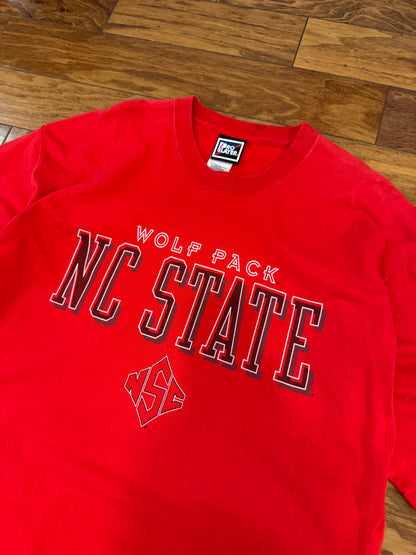 90s North Carolina State University (NC State) Pro Player Vintage Cropped Tee (XL)