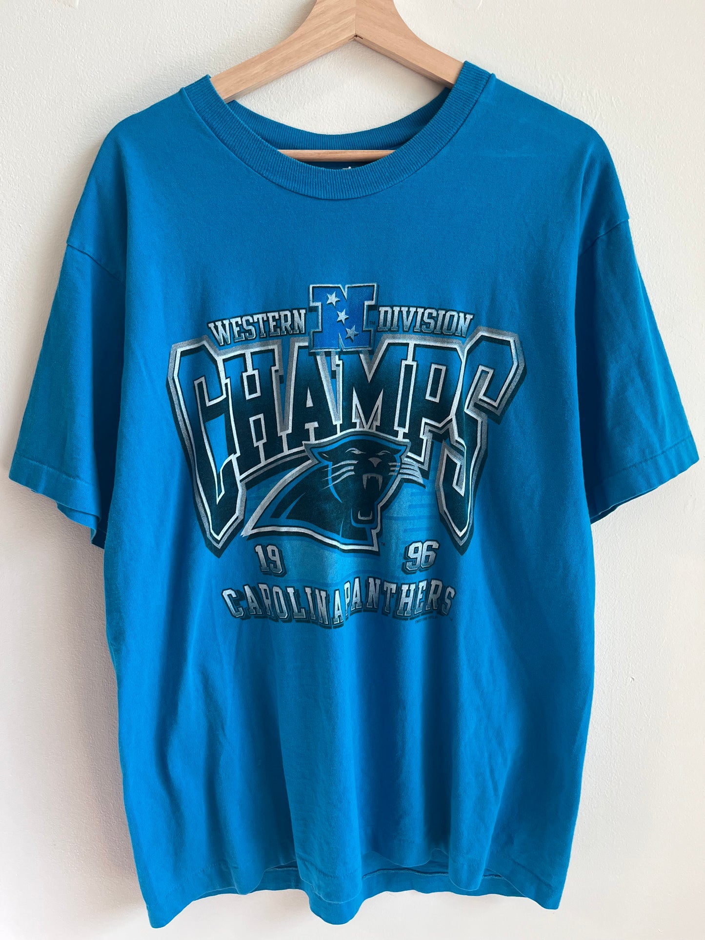 1996 Carolina Panthers Western Division Champs Tee (L)