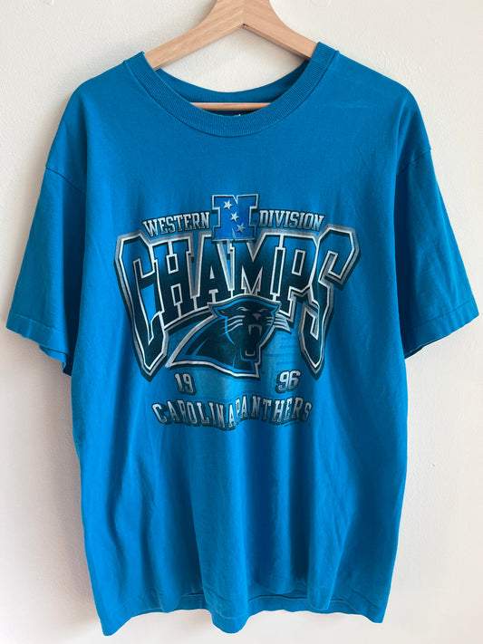 1996 Carolina Panthers Western Division Champs Tee (L)