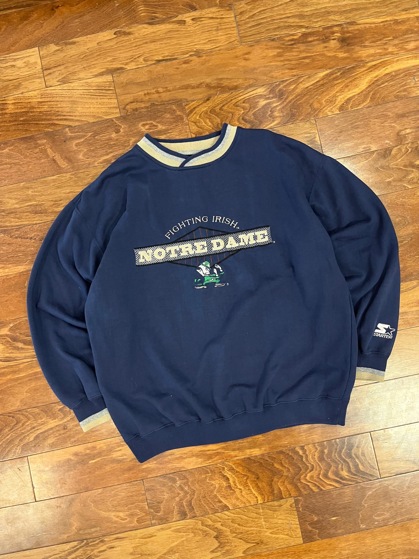 90s Notre Dame Starter Crewneck (L)