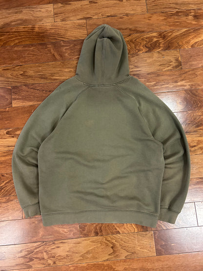 00s Nike Distressed Olive Green Hoodie (L)
