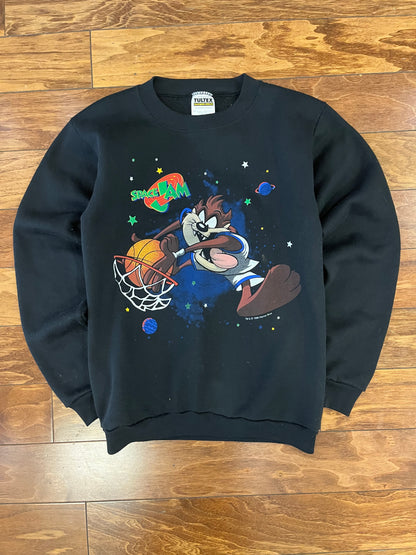 1996 Space Jam Taz Graphic Crewneck (Youth L)