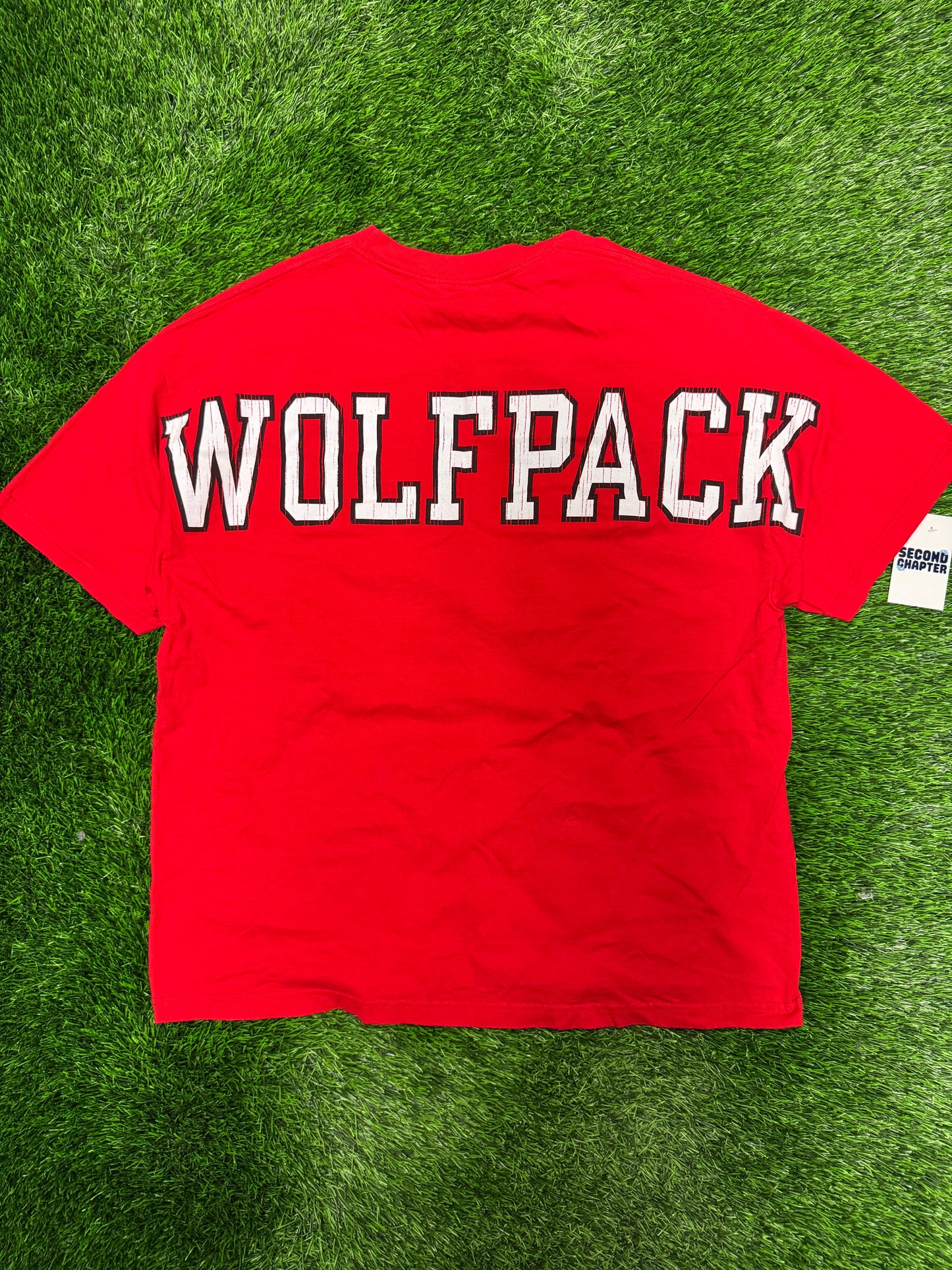 90s NC State Wolfpack Big Spell Out Vintage Tee (XXL)