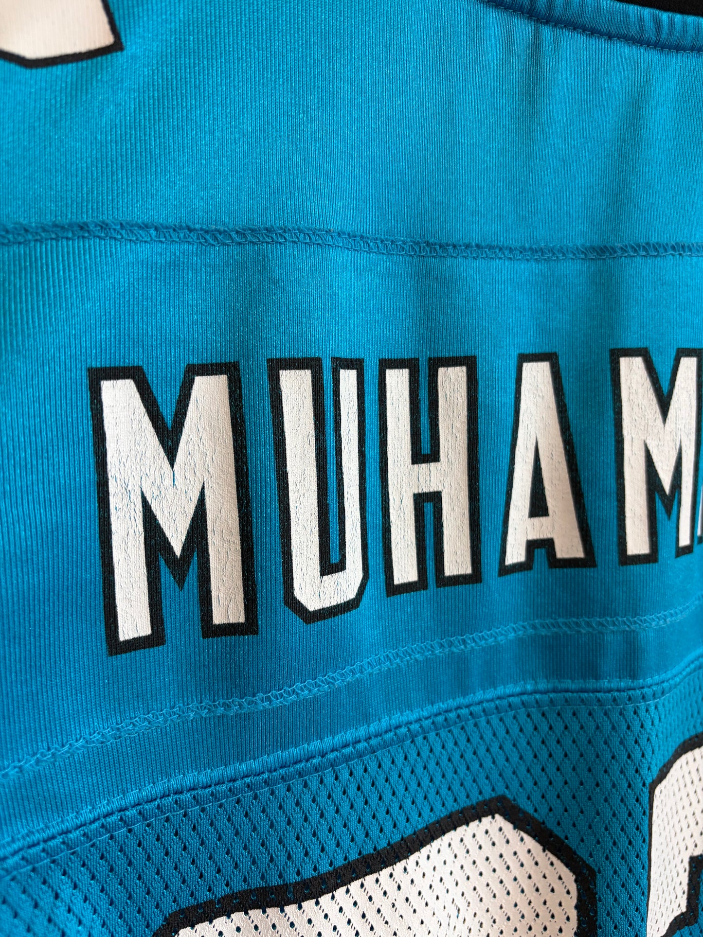 00s Carolina Panthers Muhsin Muhammed Blue Reebok Jersey (M)