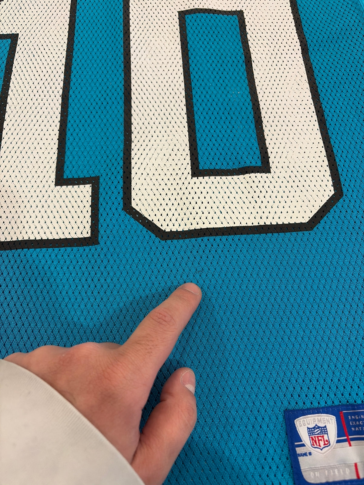 00s Carolina Panthers Armanti Edwards Blue Jersey (S)