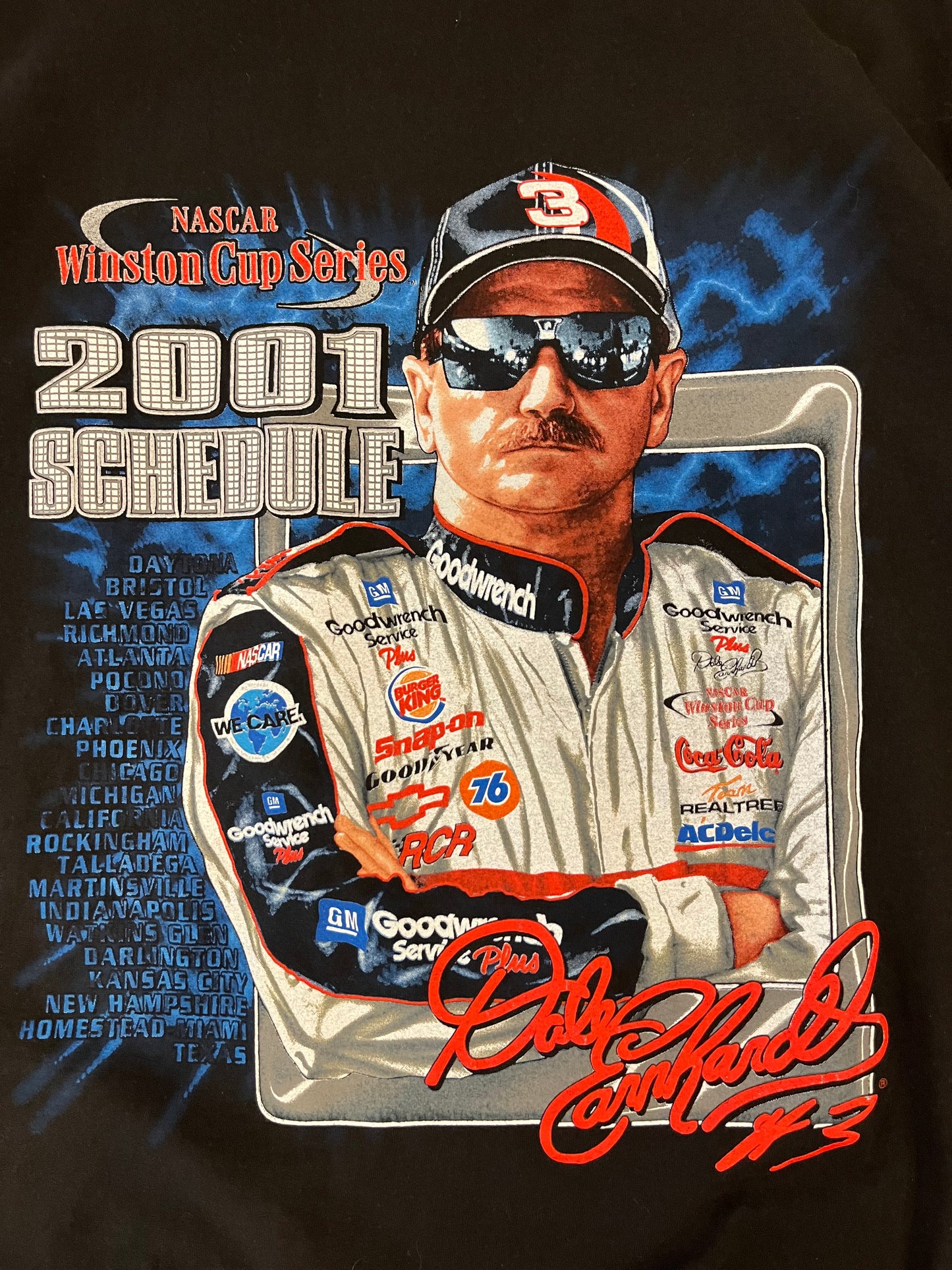 2001 Dale Earnhardt Winston Cup Series Graphic Tee (XXL)