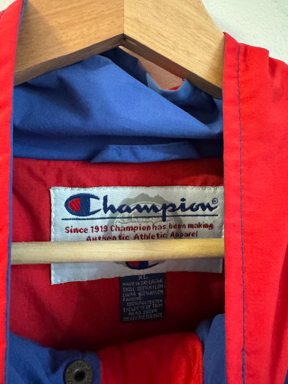 90s Kansas University (KU) Vintage Jayhawks Champion Puffer Jacket (XL)