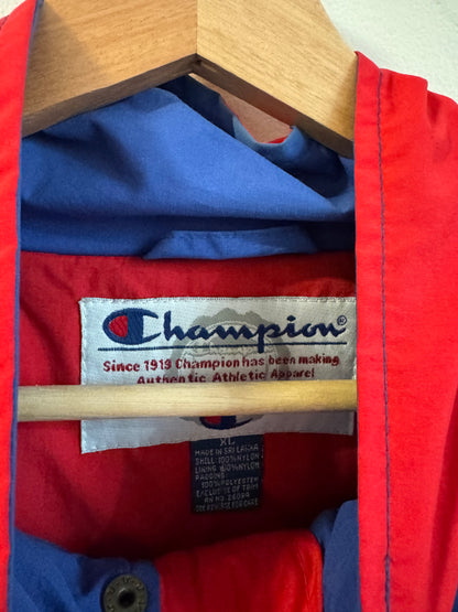 90s Kansas University (KU) Vintage Jayhawks Champion Puffer Jacket (XL)