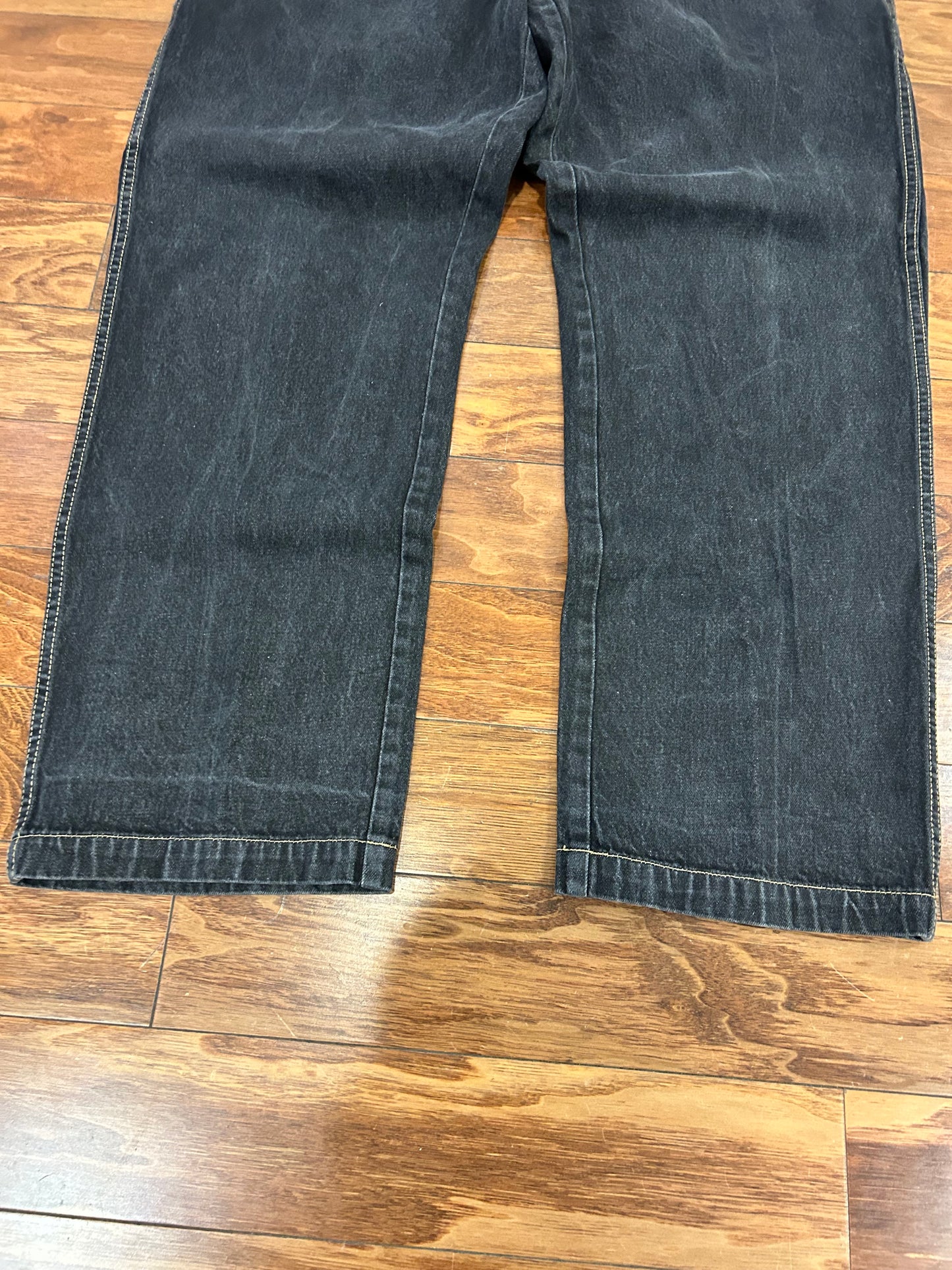 90s Phat Farm Baggy Carpenter Black Jeans (42 x 34)