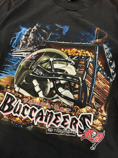 2001 Tampa Bay Buccaneers NFL Helmet Tee (L)
