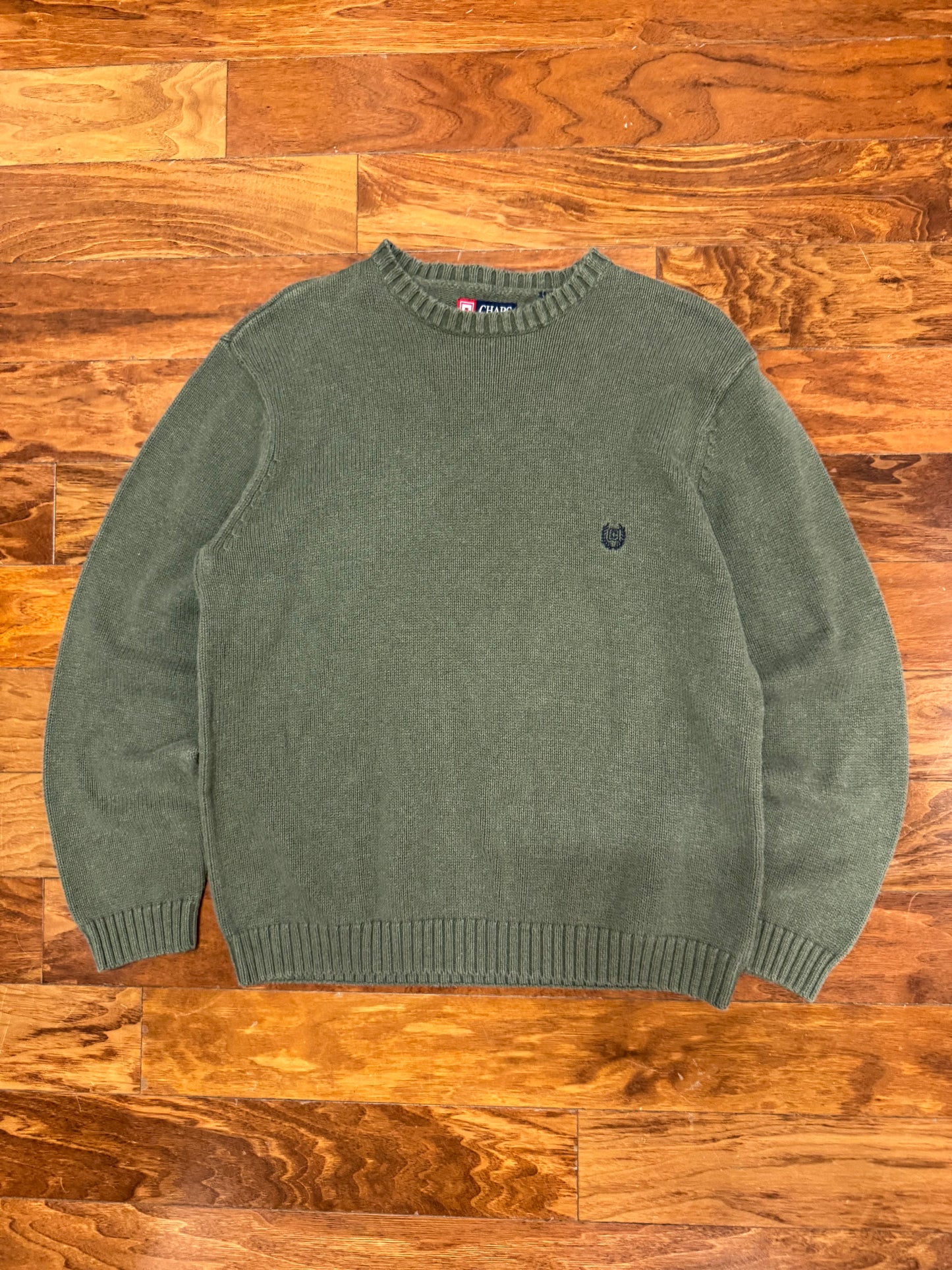 00s Chaps Ralph Lauren Olive Sweater (XL)