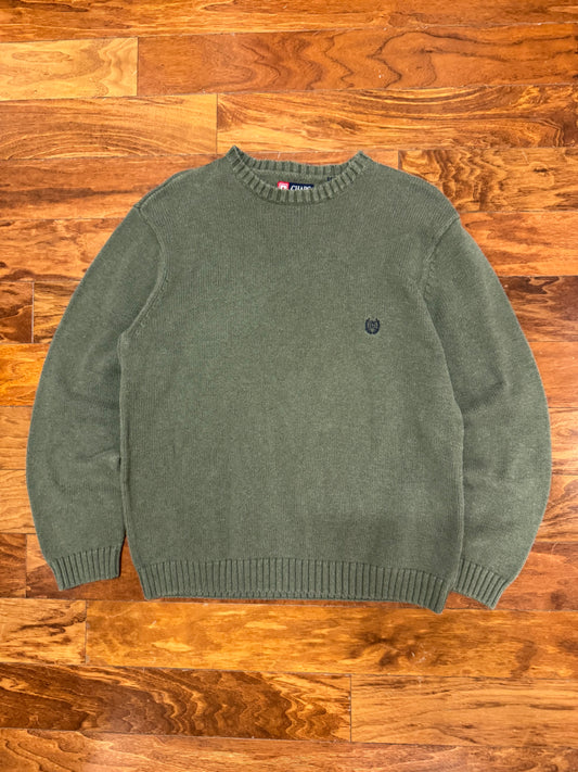 00s Chaps Ralph Lauren Olive Sweater (XL)