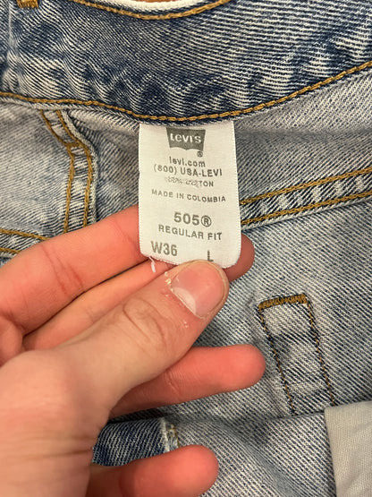 2003 Levi's 505 Blue Shorts (36)