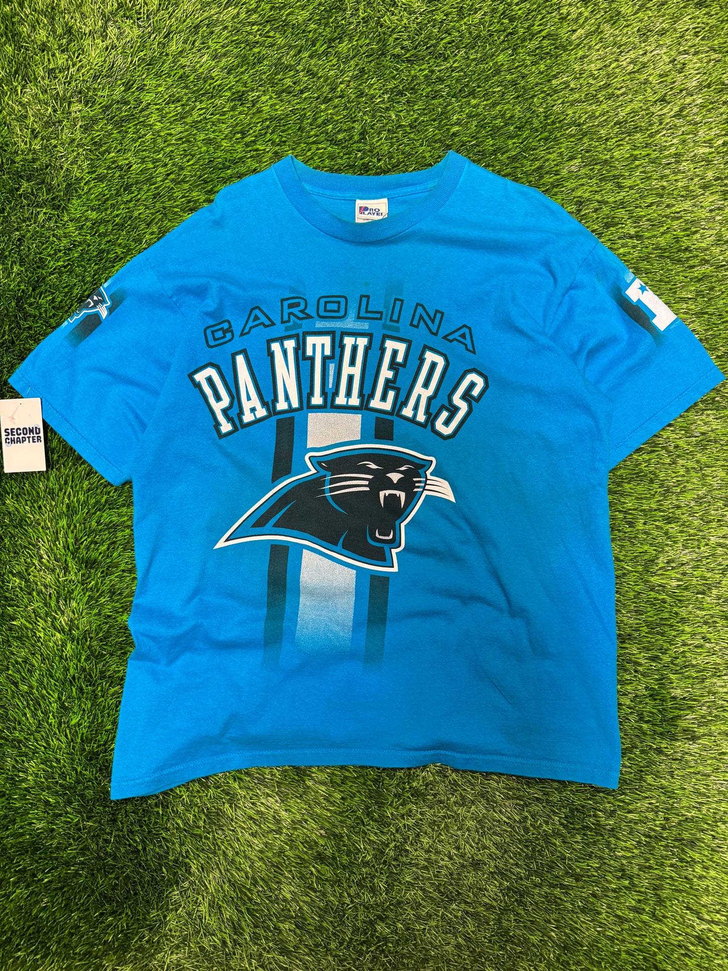 90s Carolina Panthers Pro Player Front/Back Vintage Tee (XL)